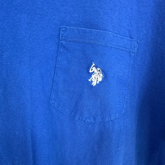 U.S. Polo Assn. Royal Blue T-Shirt 100% Cotton Men’s 3XL Basic Everyday Casual - Picture 2 of 7